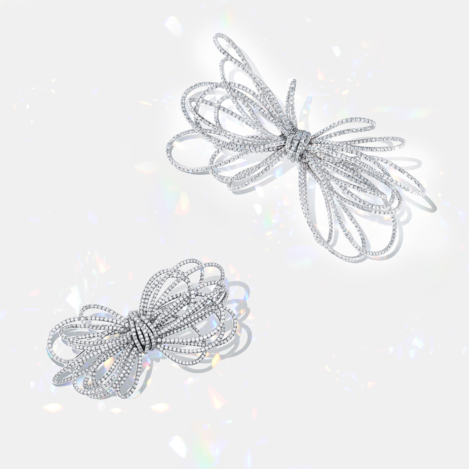 DIAMOND BOW PINS